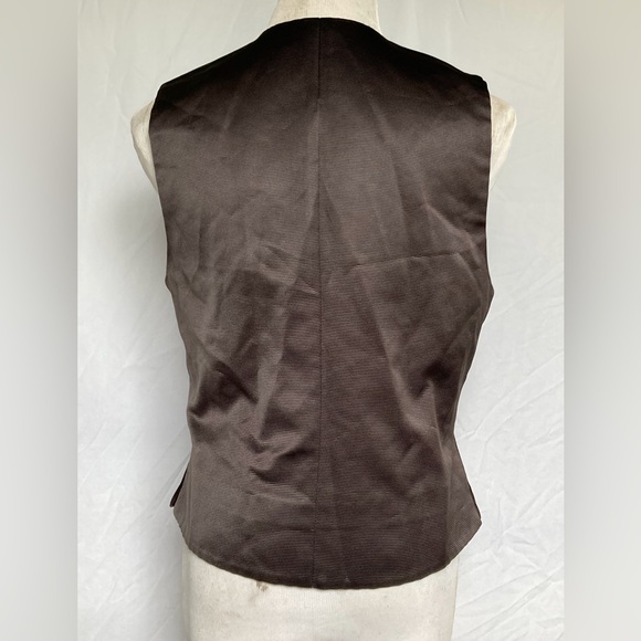 Doc & Amelia by cintas shiny black unisex vest - Picture 2 of 7